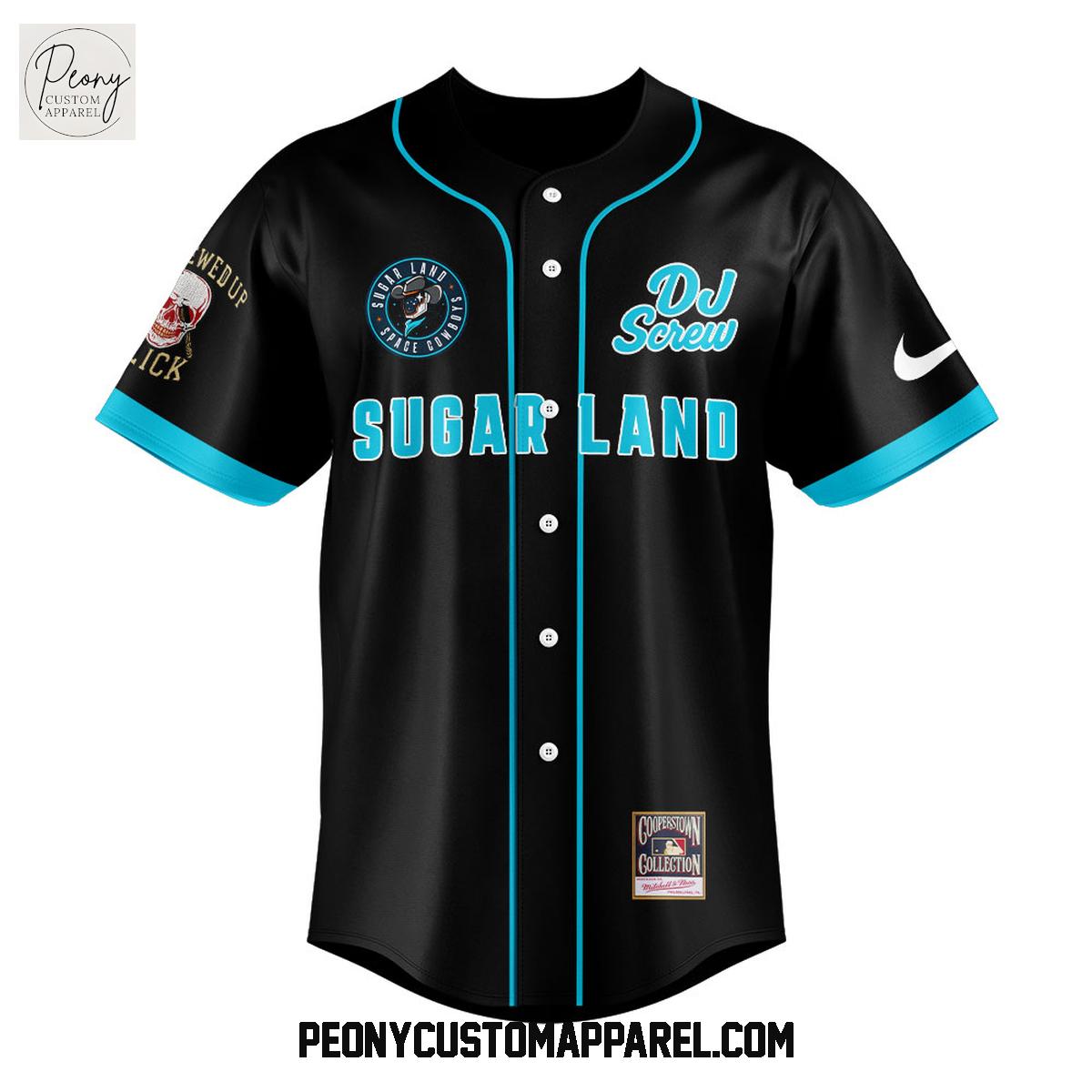 Sugar Land Space Cowboys DJ Screw Baseball Jersey Sugar Land Space Cowboys DJ Screw Baseball Jersey