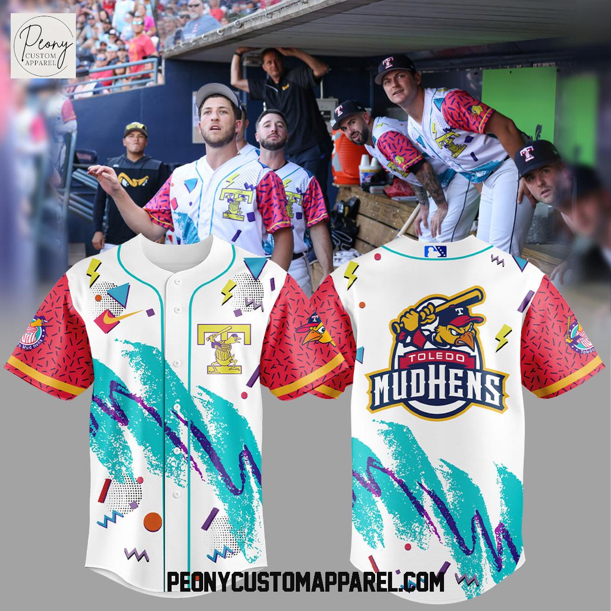 The Toledo Mud Hen 90s Baseball Jersey The Toledo Mud Hen 90s Baseball Jersey