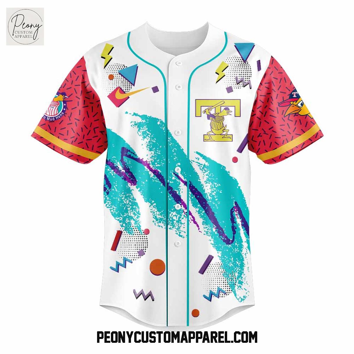 The Toledo Mud Hen 90s Baseball Jersey The Toledo Mud Hen 90s Baseball Jersey